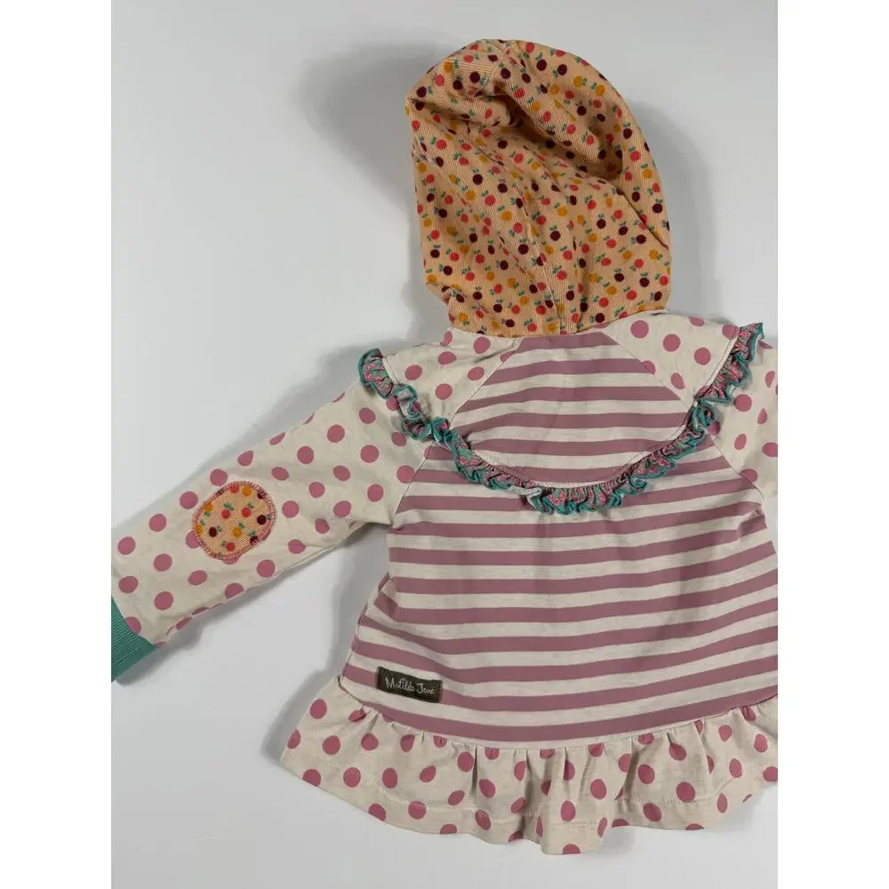 Matilda Jane Twinkle Twinkle Hoodie Jacket Ruffle Polka Dot 18-24 Months